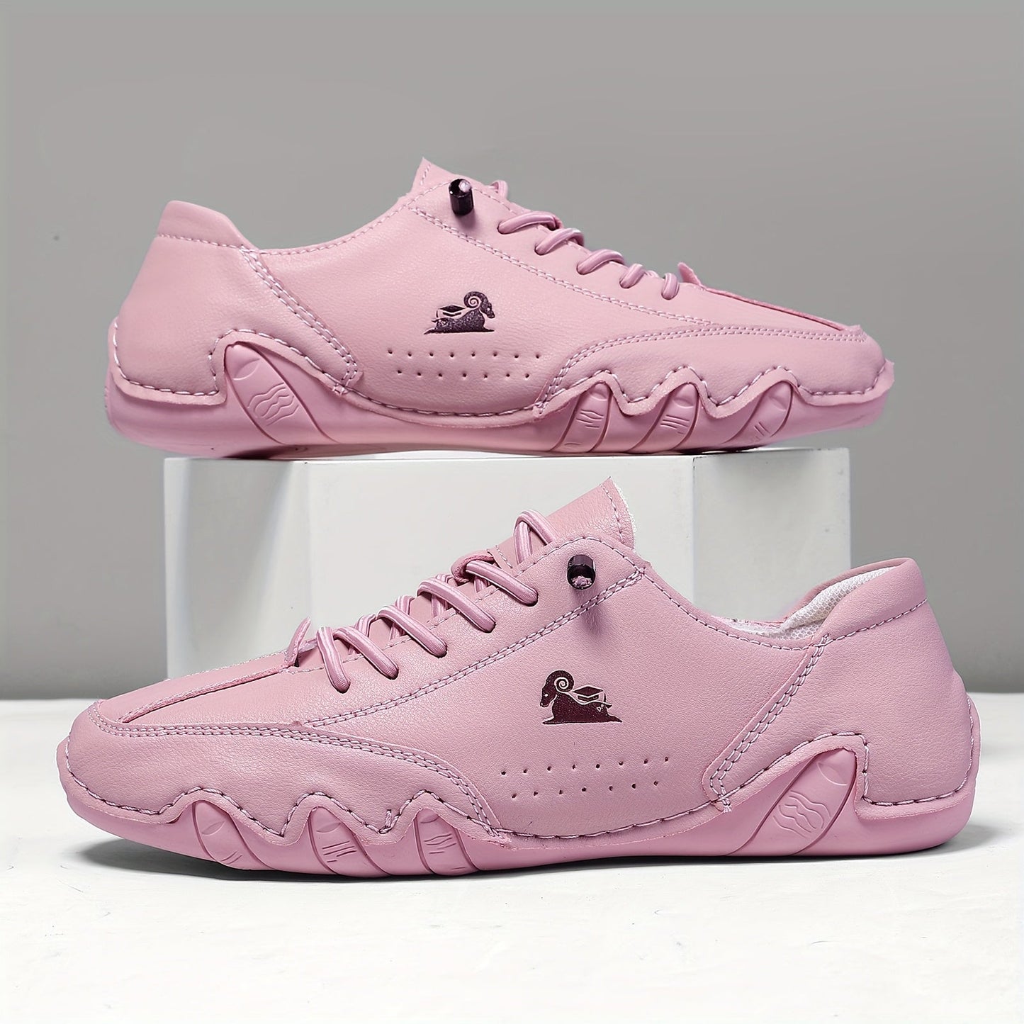 Zapatillas Bruna en rosa, vista de perfil
