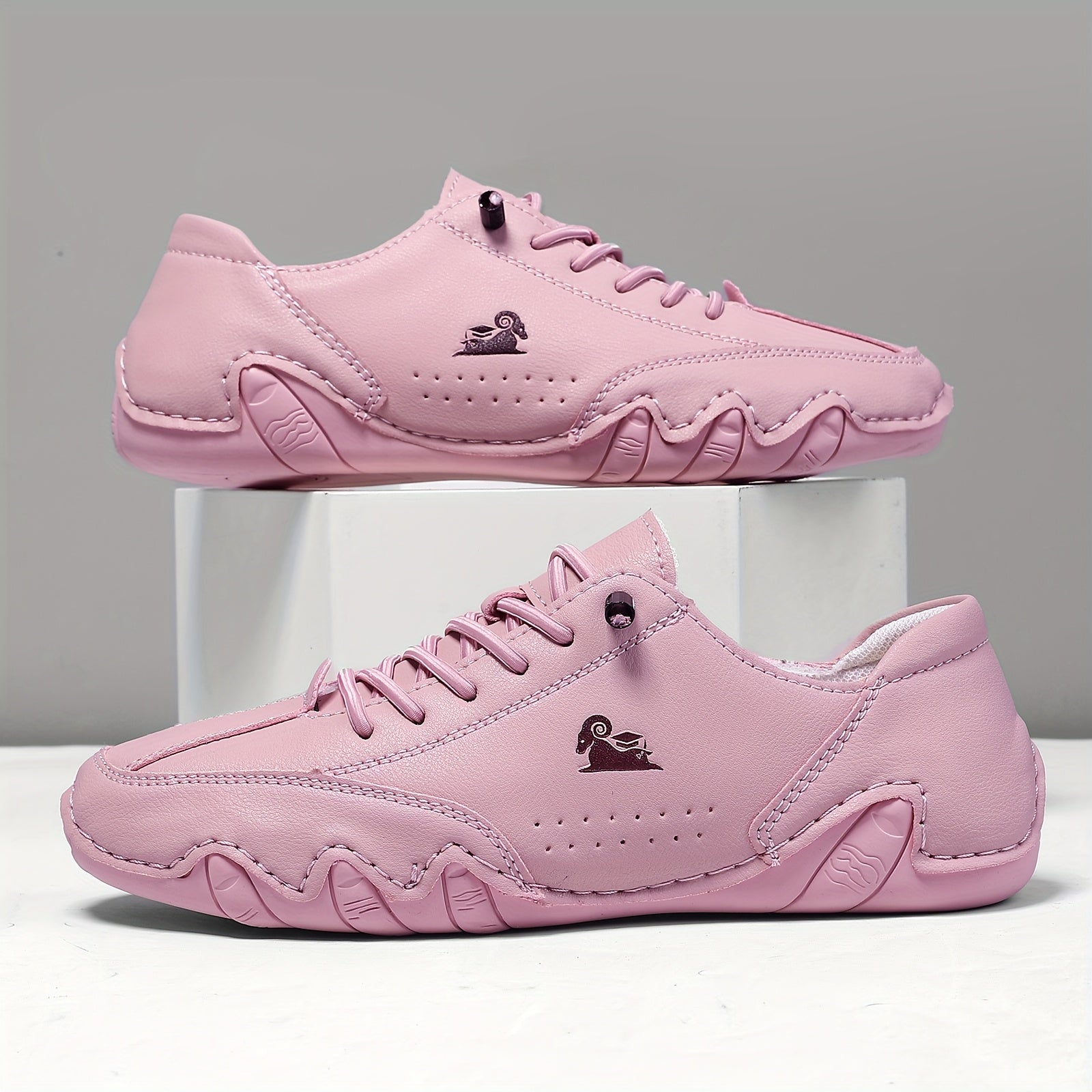 Zapatillas Bruna en rosa, vista de perfil