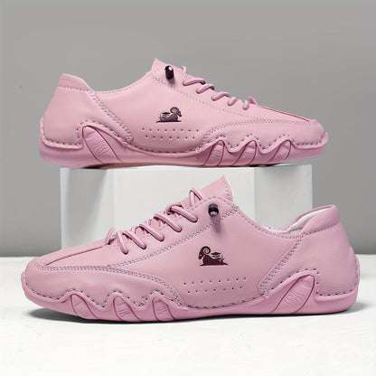 Zapatillas Bruna en rosa, vista de perfil
