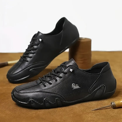 Zapatillas Bruna en negro, detalle del material flexible