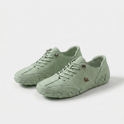 Zapatillas de confort Bruna de Luna Sanz en verde claro