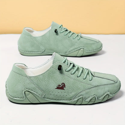 Zapatillas Bruna en verde claro, vista lateral