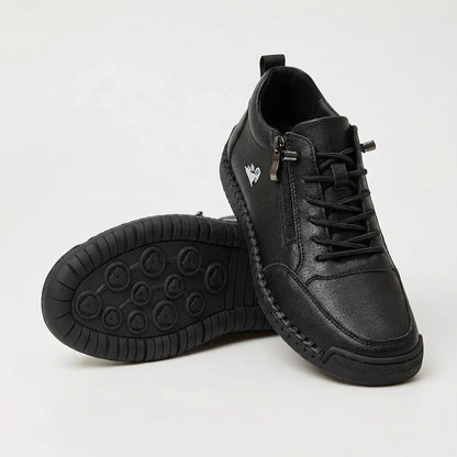 Zapatillas Leire con cremallera lateral, vista de frente